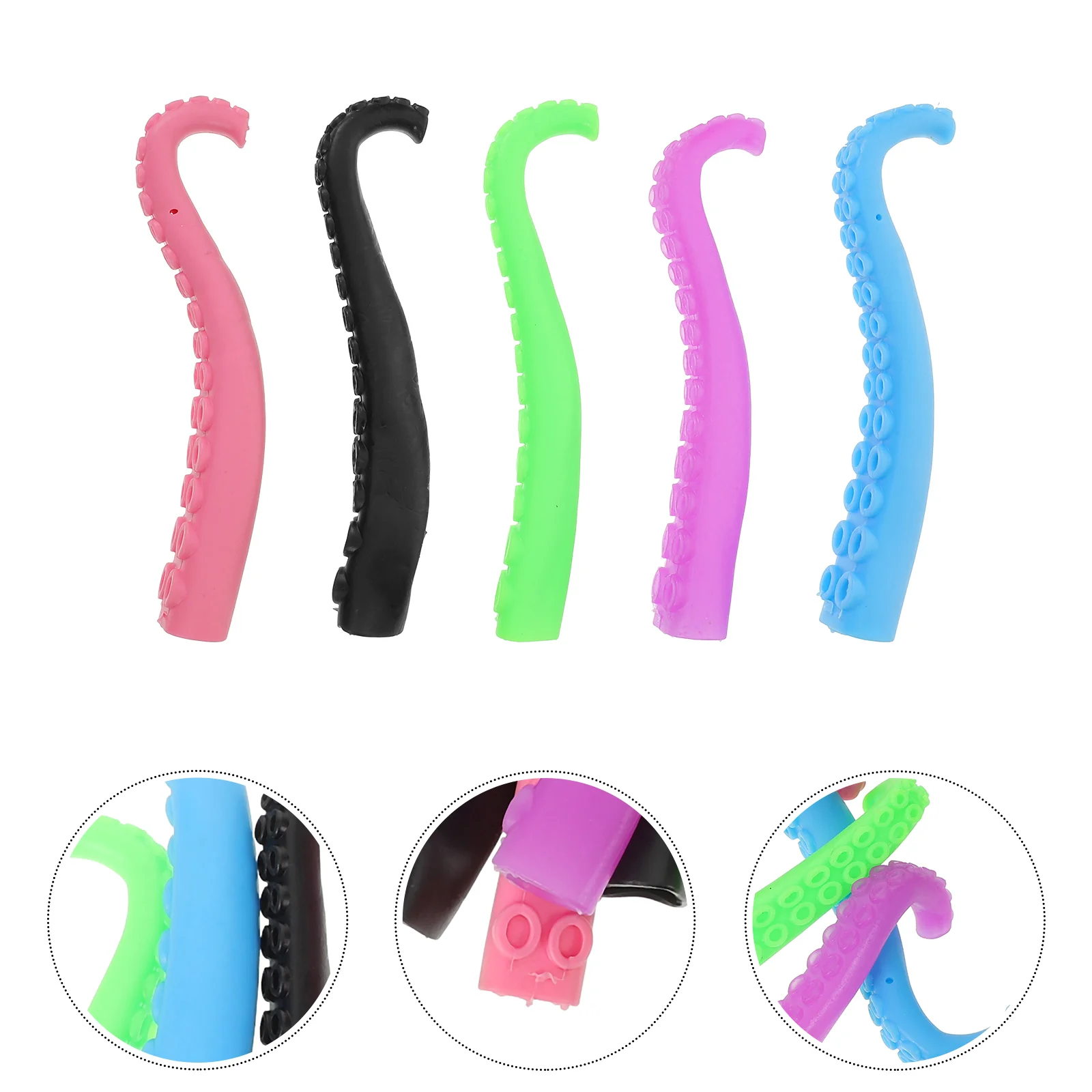 10 Pcs Toys Octopus Finger Cots Sleeves Fingertip for Kids Tentacle Child Costume