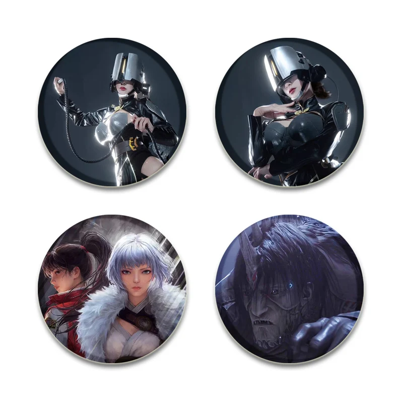 Hot Game Anime Incarnation Pins Mac/ran Bing Cartoon Badge Handmade Tinplate Brooches for Backpack Clothes Gifts Accessorys