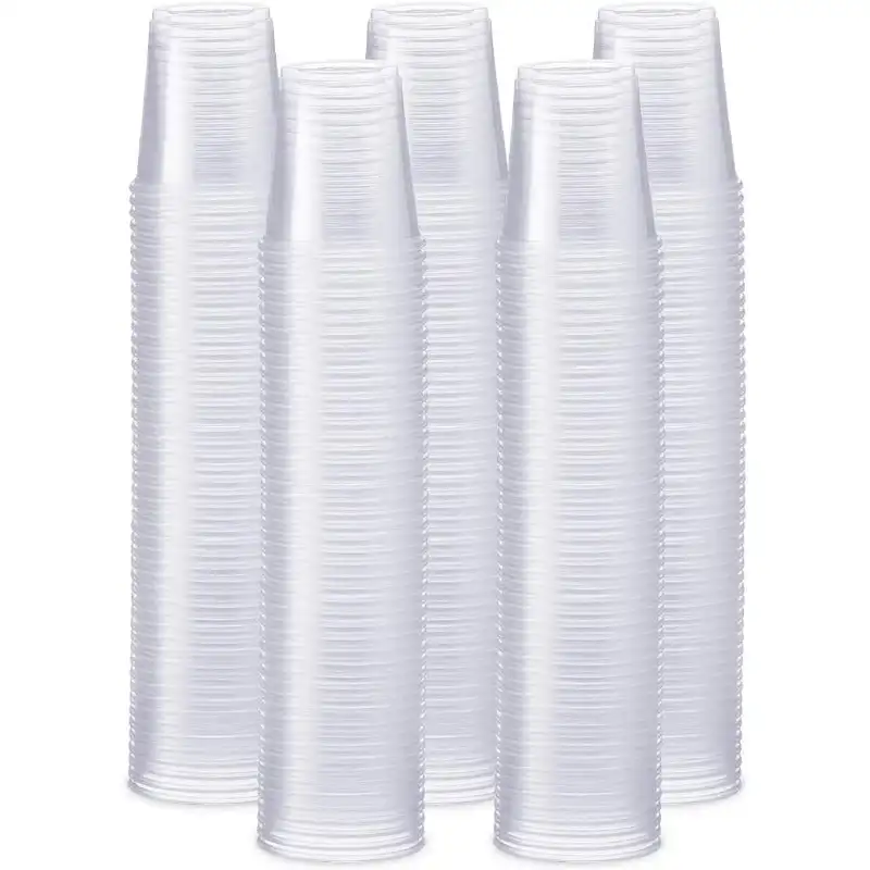 Package 3 Oz Clear Plastic Cups Disposable Drinking Cups, 500-Pack