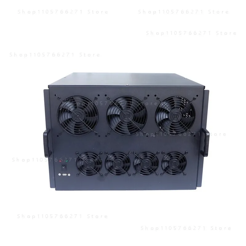 6U Server Chassis with 6/8 Card Slots Dual Power Supply & Standard ATX Motherboard Platform