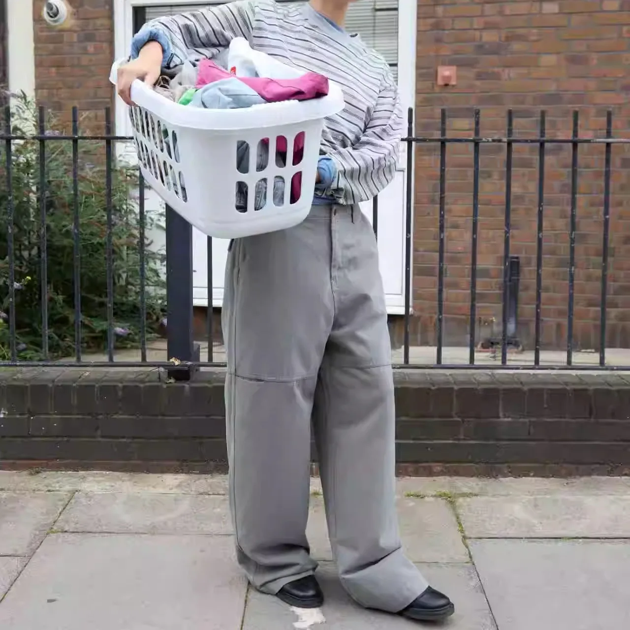 Pantaloni lunghi larghi da lavoro casual con vita regolabile Pantaloni stagionali autunnali da donna classici bassi personalizzati Dstring