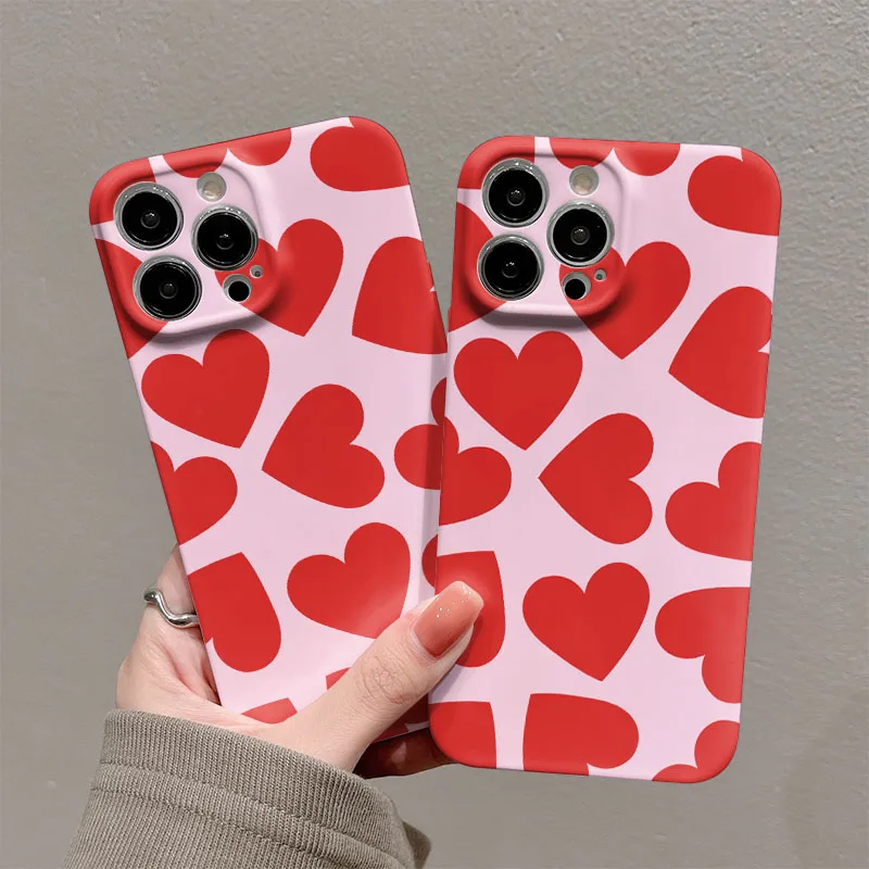 Capa de Telefone Luxuosa Clmj Swag Love Heart Glossy Film Hard PC para Google Pixel 7 7a 8 8a 9 9a Pro XL 5G