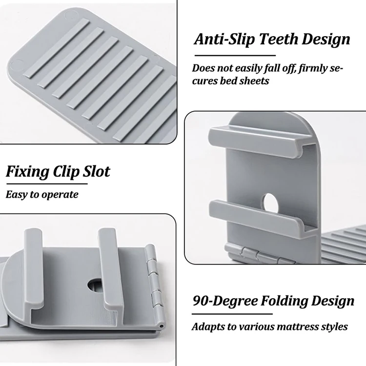4Pcs Multifunktionale Bett Ecke Blatt Clips Hause Anti-Shift Bett Abdeckung Befestigungs Clip Nicht Slip Unsichtbare Blatt befestigungen Halter – Detail 7