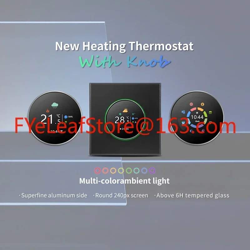 

Thermostat for Electric Floor Heating Smart Knob Thermostat Programmable Wireless Tuya Wifi Modbus