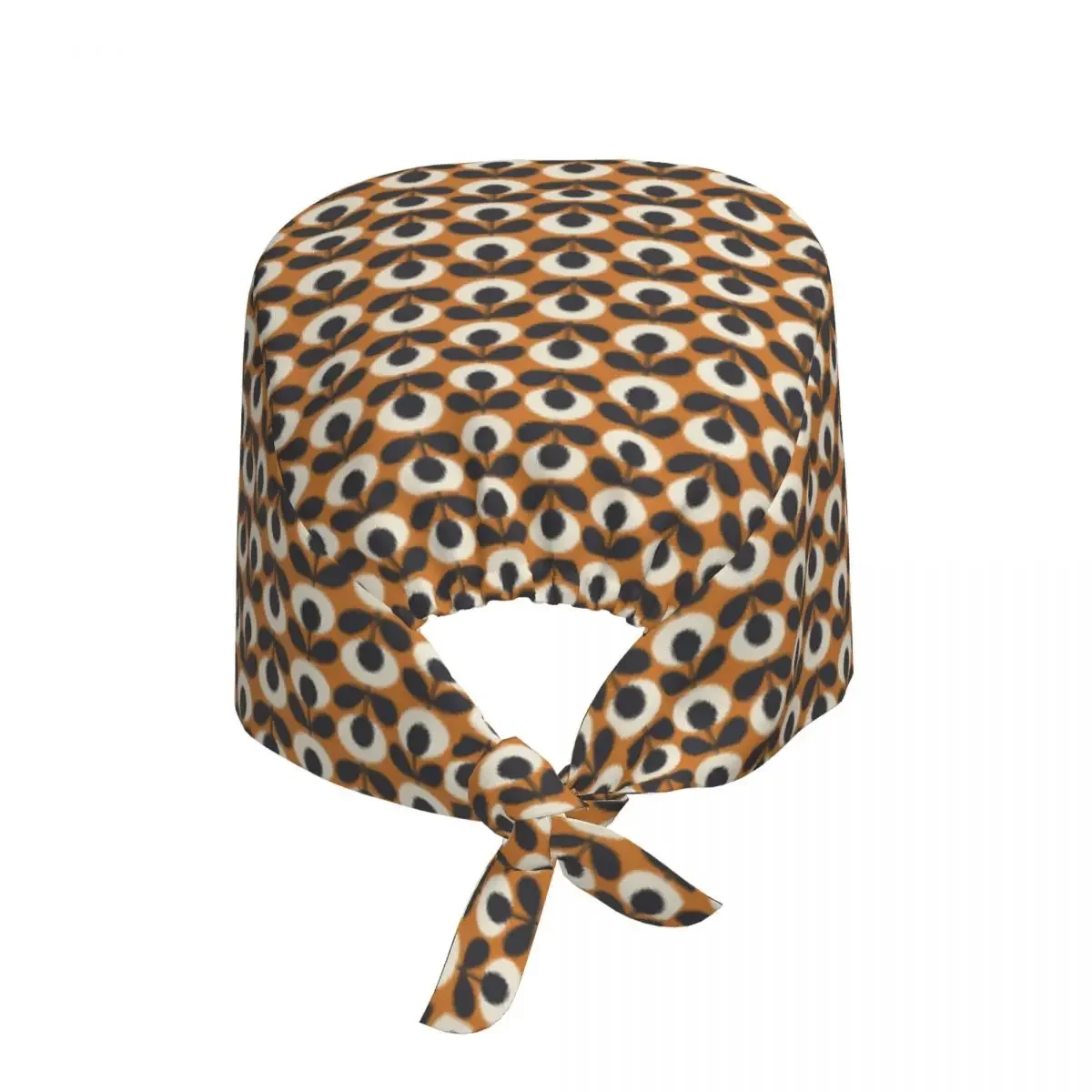 Orla Kiely Flowers Abstract Scrub Hat Doctor Working Surgical Cap Unisex Adjustable Nursing Caps for Dentist