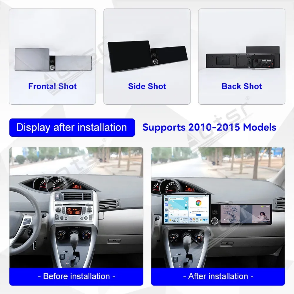 Android Dual Screen Interactive Radio for Toyota Land Cruiser 2007-2015 Stereo Receiver Multimedia Player Navigation Free Cam