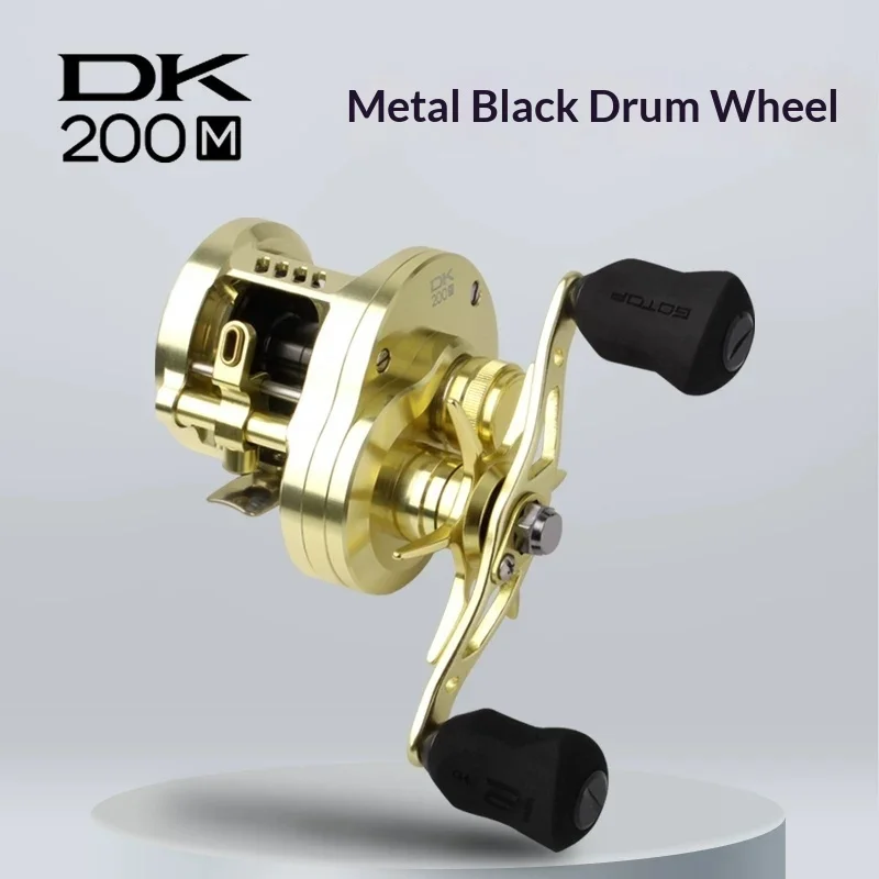 New In Stock GOTOP DK200 Metal Baitcasting Fishing Reel CNC Machined 15KG Magnetic Brake Saltwater Freshwater Fishing