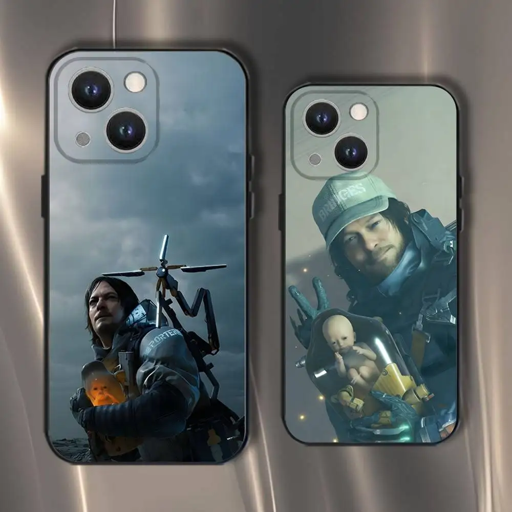 

Game D-Death S-Stranding Phone Case For iPhone 16,15,14,13,12,11,Pro,XS,Max,XR,Plus,E,SE4,Mini Black Soft Cover