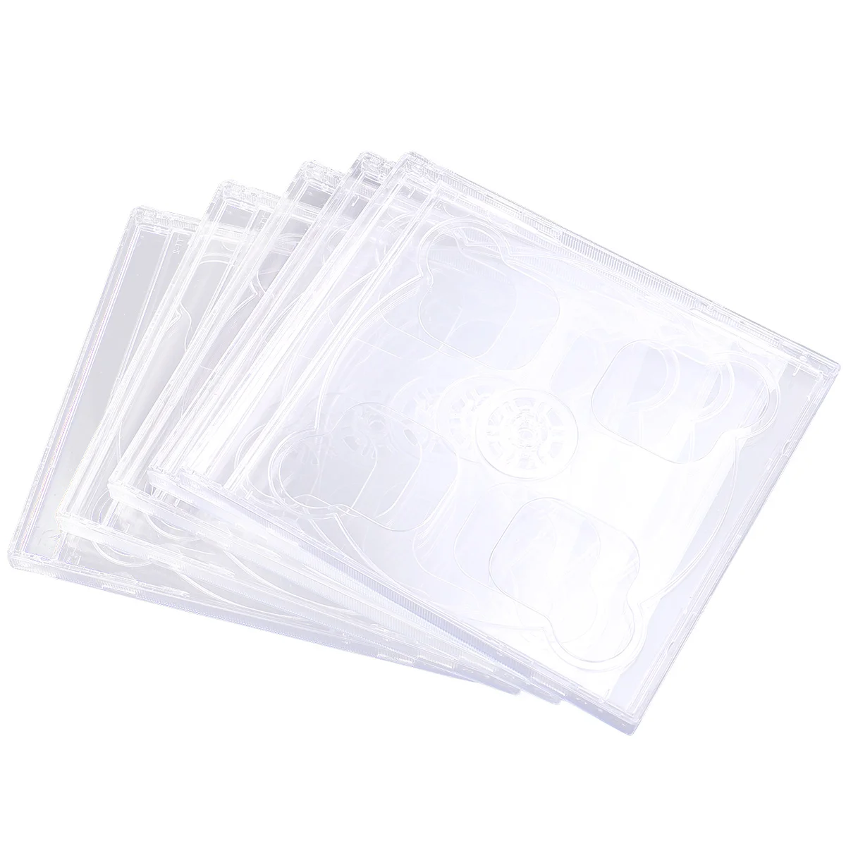 

120 pcs Jewel Case Transparent Plastic Media Storage Holder for Standard Size CD DVD Disc Anti Scratch CD