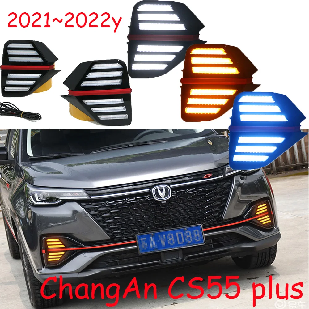 

Car bumper headlight for ChangAn CS55 Plus daytime light 2020~2022y DRL car accessories LED headlamp for ChangAn CS55 fog light