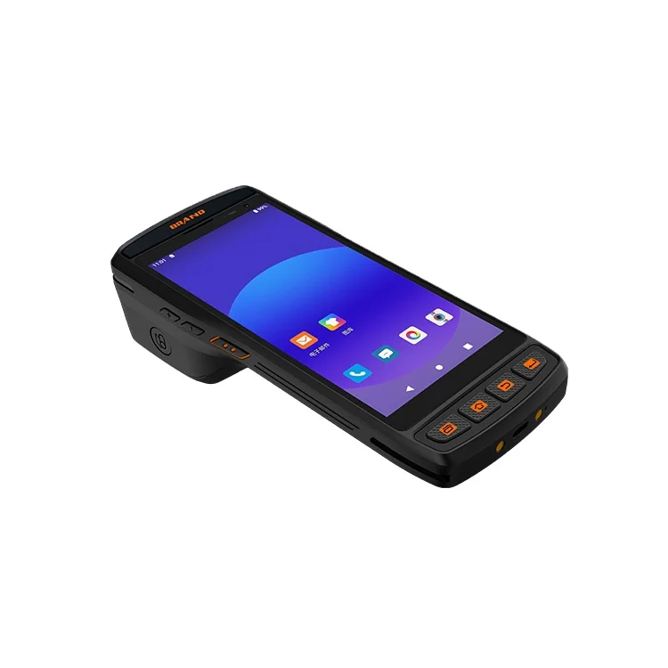 Rugged Handheld Pda Barcode Scanner 1D2D Scan Engine Inventory Mobile Computer Android Pda with 58mm Thermal Printer