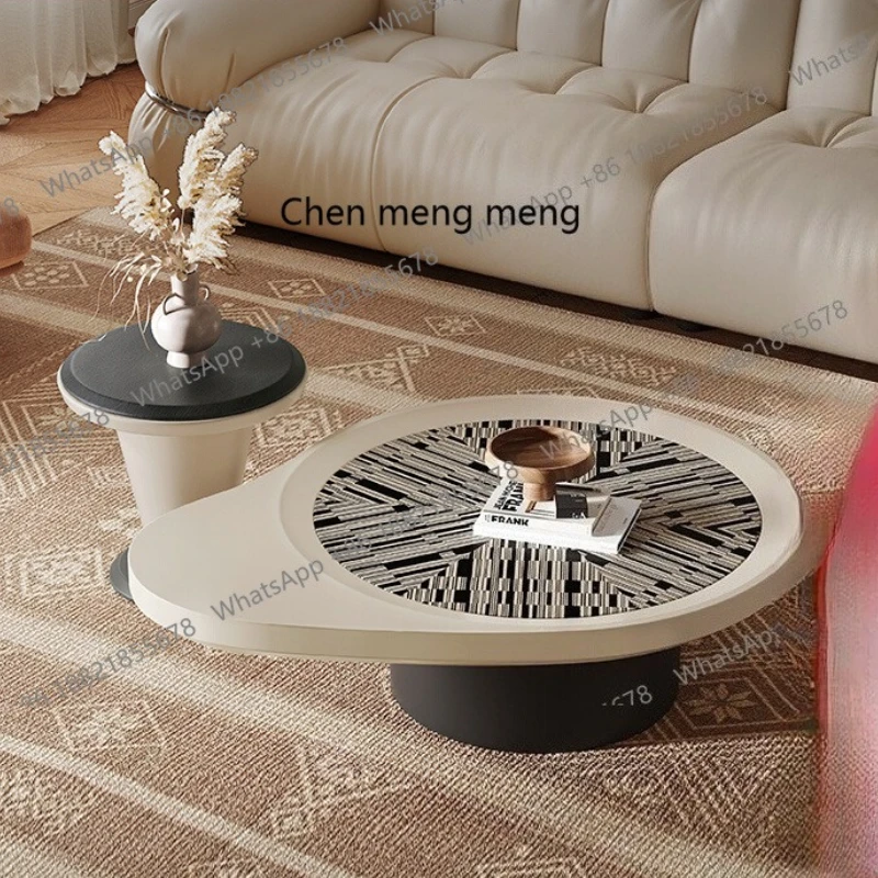 

Italian minimalist coffee table living room household small apartment light luxury high-end creative new model