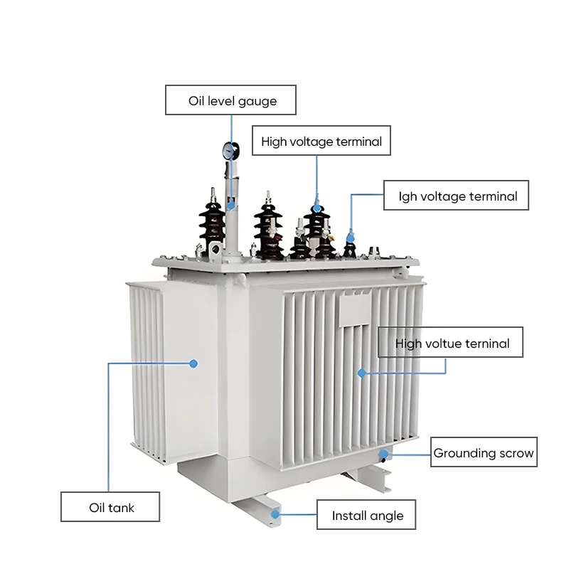 High Voltage Three Phase 200kVA Toroidal Oil Immersed Power Transformer ISO9001 Efficient Heat Dissipation Transformador