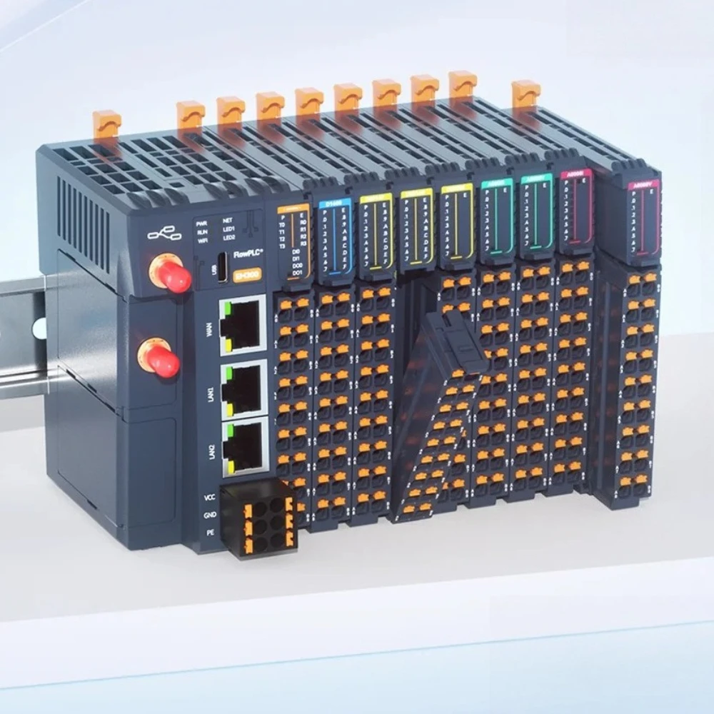 4G Industrial Automation Edge Computing Remote IO Module Protocol Conversion Data Acquisition Gateway EM300 for PLC CNC