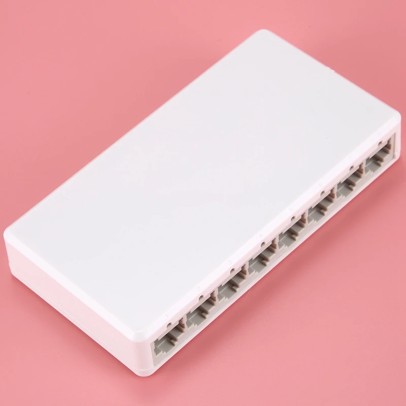 8 port Gigabit Switch Desktop RJ45 Ethernet Switch 10/100Mbps Hub Switch (EU Plug)