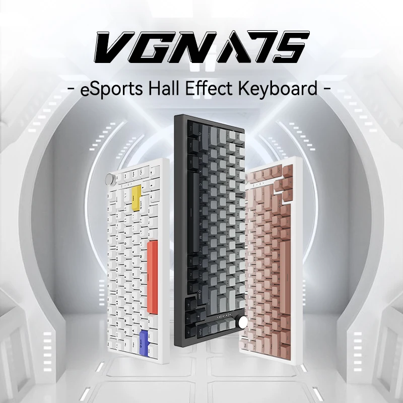 VGN A75 Magnetic Switch Mechanical Keyboard RT Wired Gaming Keyboard Low Latency Gasket Hot Swap for Esports Valorant Gamer