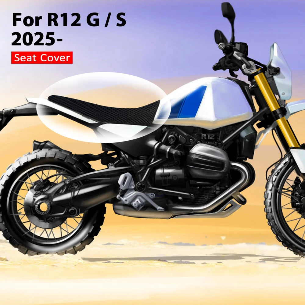 

R12 G/S Motorcycle Seat Cover 3D Airflow Honeycomb Mesh Protect Cushion For BMW R12G/S Nylon Mesh Fabric Saddles Breathable Kits