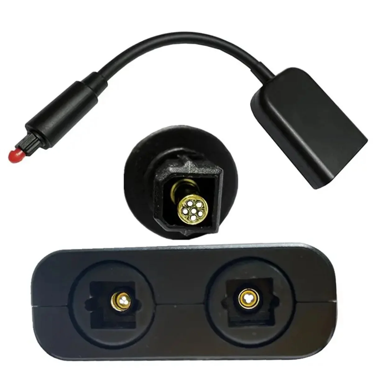 ¡Excelente! Convertidor de fibra óptica de 6 núcleos, Cable de fibra óptica de Audio 2 en 1 salida, adaptador de fibra óptica 1/2, distribuidor de fibra óptica de Audio
