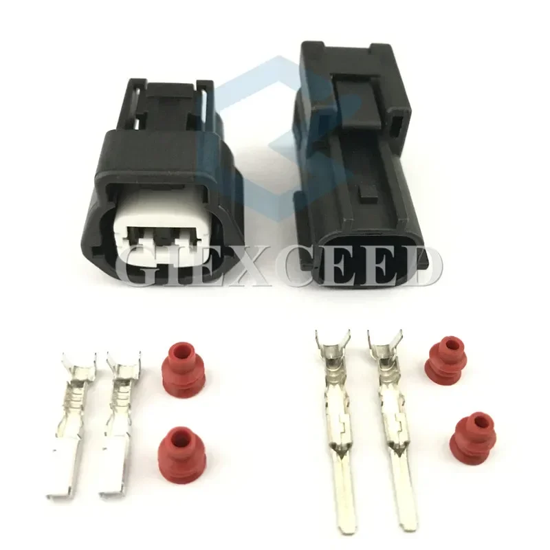 

2 комплекта 2-контактных разъемов AC Assembly 6189-1097 серии RS, автомобильный электрический разъем для датчика температуры воды, для Nissan