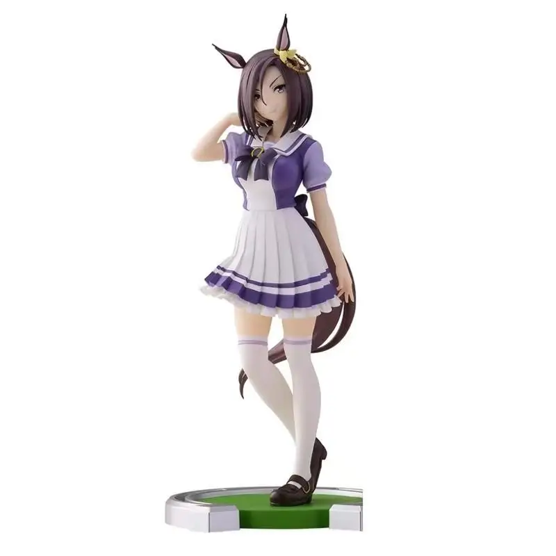 ในสต็อก Bandai Umamusume: Pretty Derby Eishin Flash Air Groove 17 ซม.Original Action อะนิเมะรูป Pvc ชุดเครื่องประดับของเล่นของขวัญ