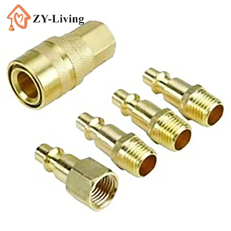 NPT Thread Pneumatic Quick Connector Rapiditie Set For Air Hose Fittings Coupling Compressor Accessories