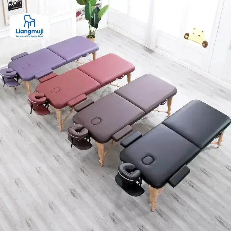 Multifunctional Beauty Bed Folding Portable Home Massage Moxibustion Physiotherapy Portable Tattoo Bed Portable Massage Table