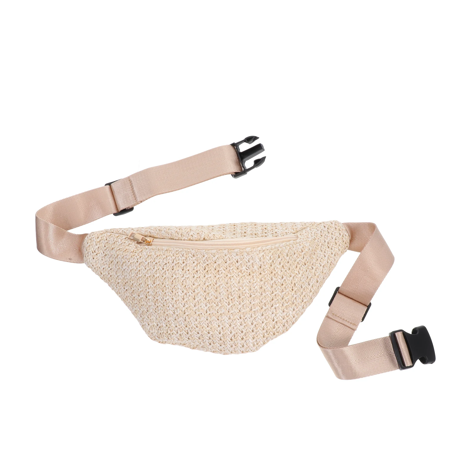 Borsa elegante Borsa da petto in paglia Marsupio estivo Borse a tracolla da donna sintetiche Borse da trekking per cani da viaggio