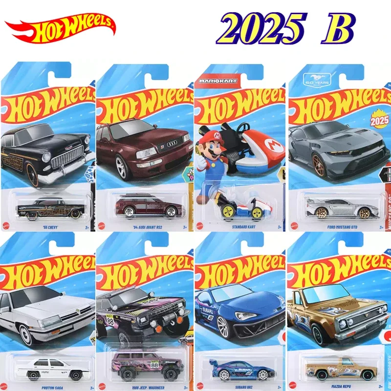 2025B Original Hot Wheels Car Boys Toys 1/64 Diecast Let's Race Audi Avant Mariokart Ford Mustang Jeep Wagoneer Chevy Mazda Repu