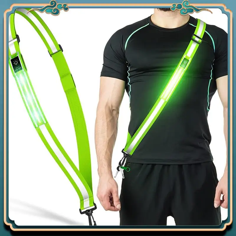 

Latest LED Reflective Belt Walking Gear,Safety Light For Walkers At Night,Safety Rechargeable Reflective Running Gear