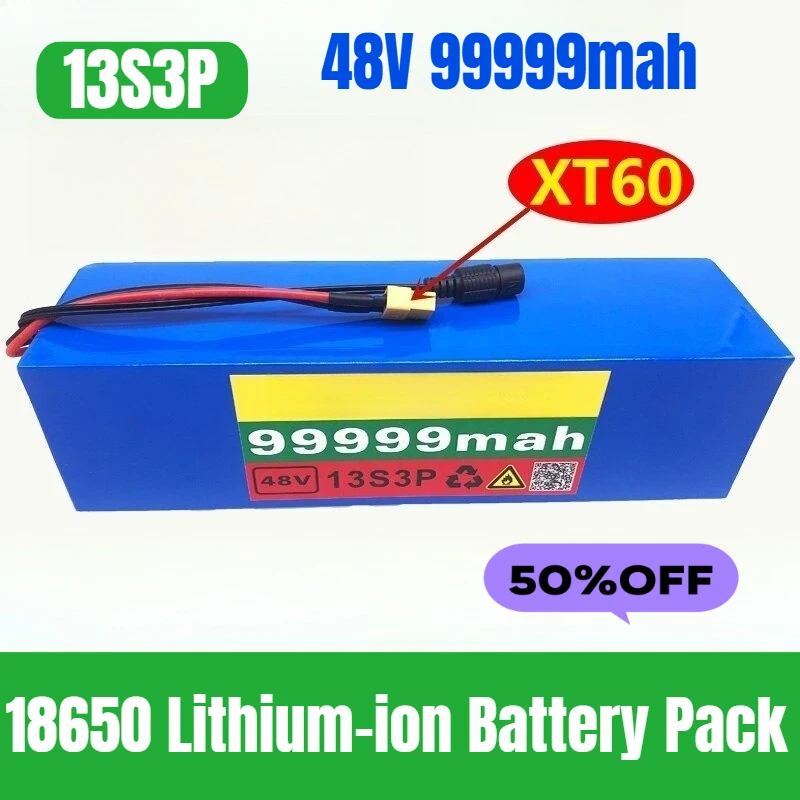 

48V 13S3P 99999mah 18650 Lithium-ion Battery Pack Electric Skateboard