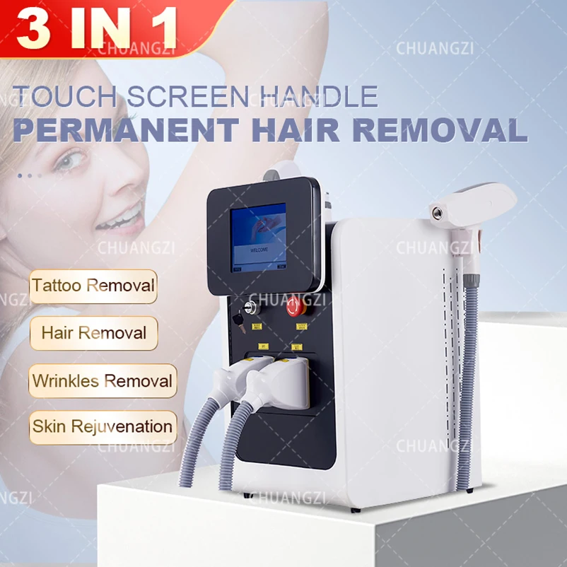 Suitable for all skin tones IPL laser Hair Removal Picosecond Tattoo Pigment Removal Skin Tightening 3in1 OPT Beauty Equipment