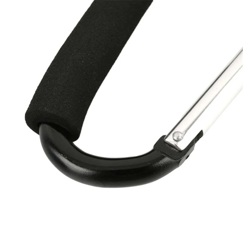 Großer Karabiner, Kinderwagen-Haken, Organizer, Aluminium, D-Ring, Federverschluss, Schlüsselanhänger-Clip, Tragegriff zum Aufhängen von Geldbörsen, Einkaufstaschen – Detail 38