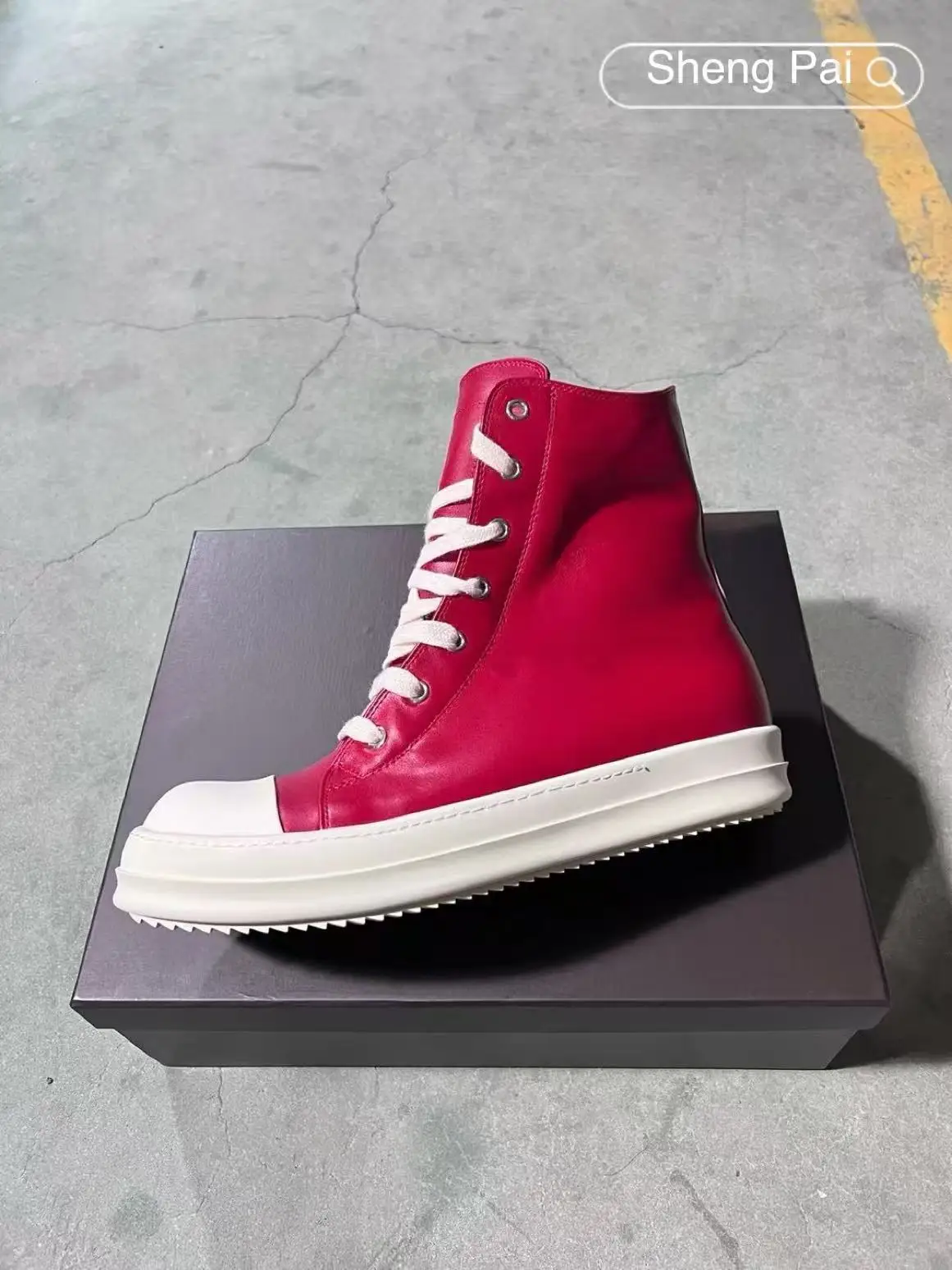 

Модные уличные кроссовки Crimson High Top, мужские кожаные туфли O-wen, роскошные мужские повседневные туфли, высококачественные женские кожаные туфли