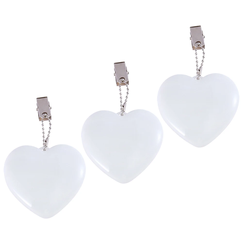 

3 Pcs Heart Shaped Touch Sensor Led Bag Light for Purse Women Mini Handbag Night Light Reliable Pc Material Modern Design
