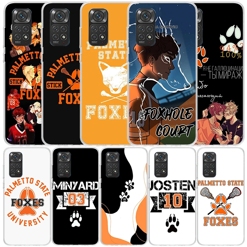 Andreil All For The Game Palmetto State Foxes Phone Case For Xiaomi Redmi Note 13 12S 12 11S 11 11T 11E Pro Plus 10S 10 9S 9 8T