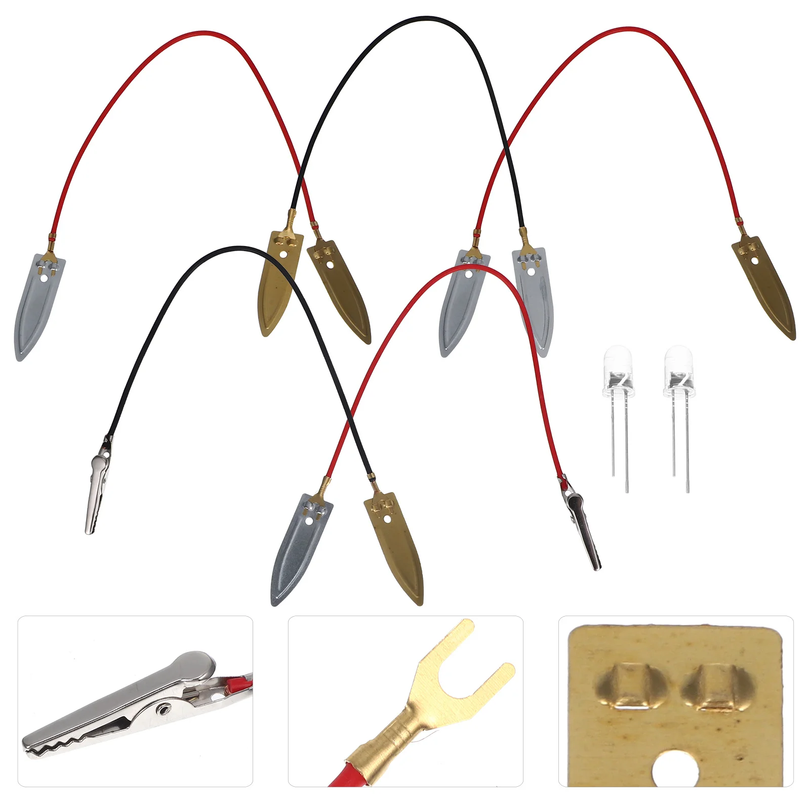 

1 set 1 Set Zinc Copper Plates Kit Fruit Science Project Diy Educational For Kids Students, Making Set, Science