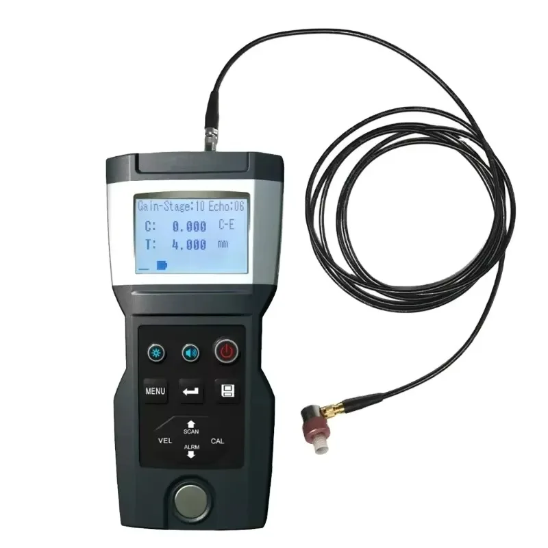 KT360 Ultrasonic Thickness Detector 0.15‑300mm Range Digital Measuring Instrument For Steel Metal Test 220V Power Supply
