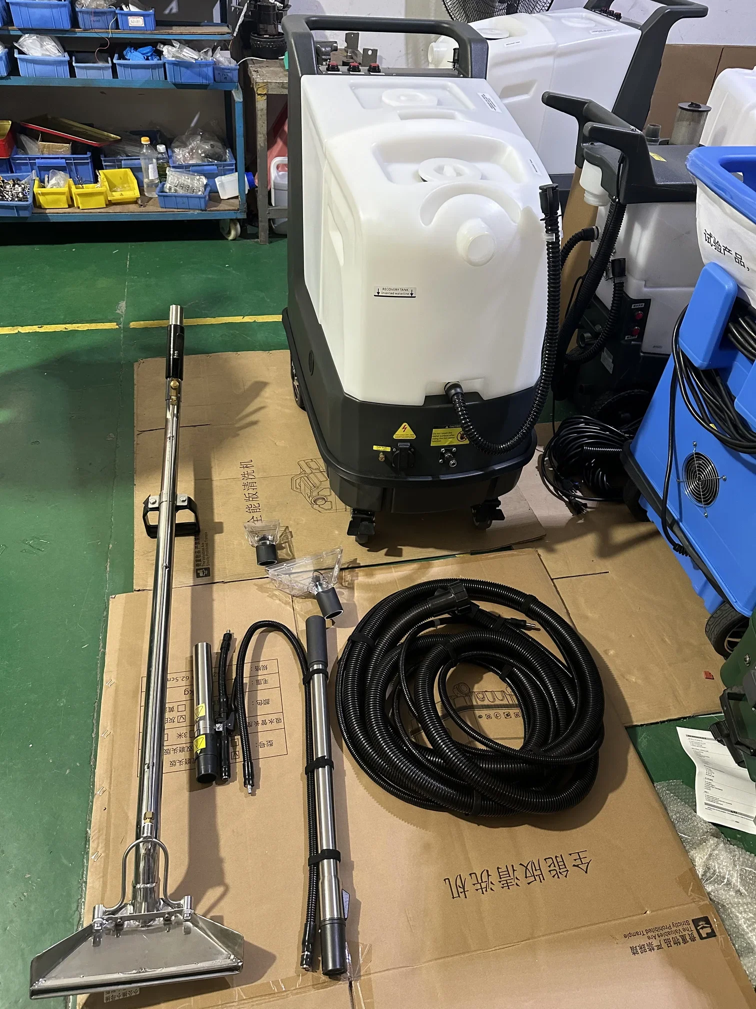 55L Commercial Carpet Steam Cleaning Machine 260PSI Dual Motors for Sofa Curtain Car Interior