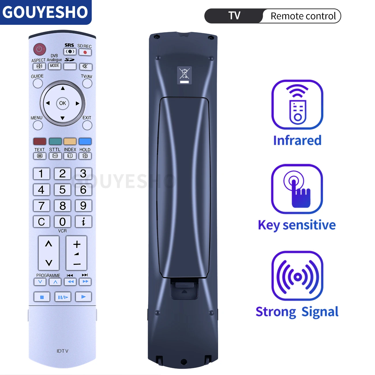 N2QAYB000027 For Panasonic IDTV TV Remote control TX-26LXD500 TH-50PV500 TH-32PV500 TH-32PV50