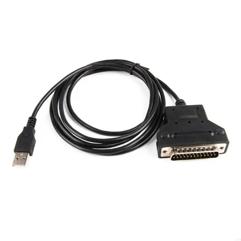 16FB 180cm USB to DB25 25Pin Adapter Cord for Connecting Vintage Printers and Electronic Weighing Scale Easy Installation