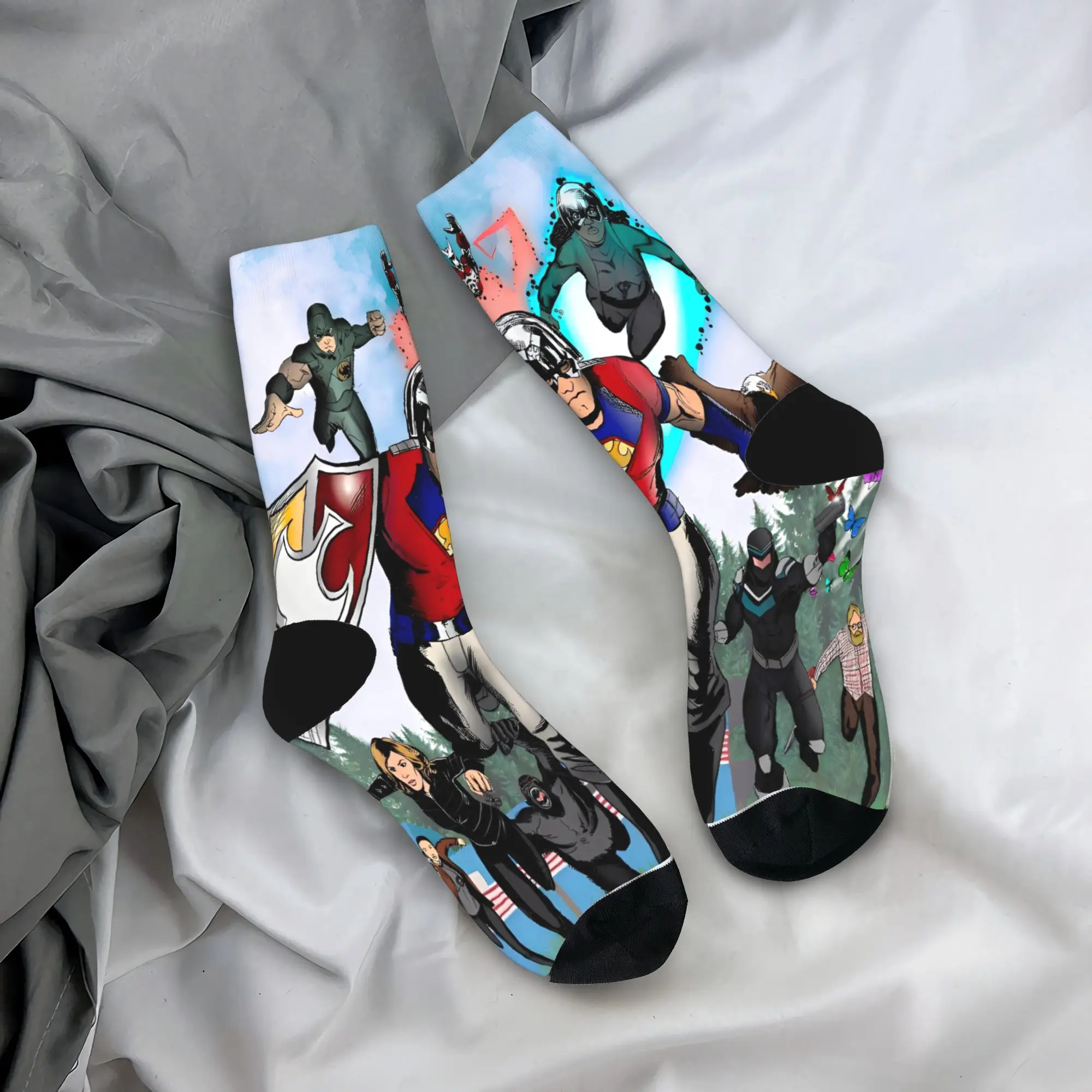 جوارب Peacemakers، جوارب عصرية للبالغين والرجال، جوارب خارجية عالية الجودة، جوارب ربيعية برسومات غير قابلة للانزلاق