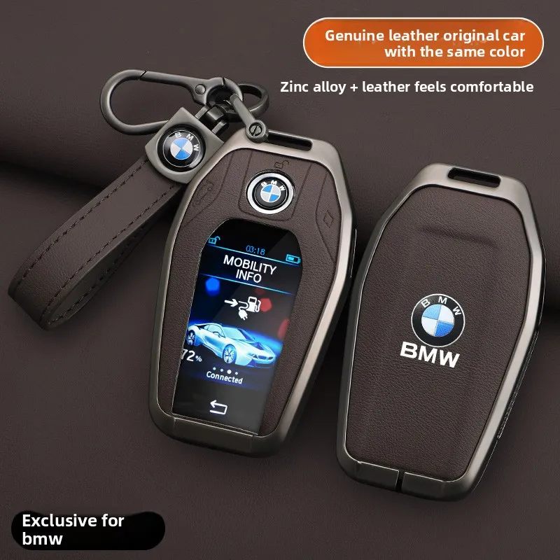 

LED Display Car Key Case Cover For BMW 5 7 Series G01 X3 G02 X4 G05 X5 G07 X7 G12 G11 G30 G32 G31 i8 I12 I15 Car Bag