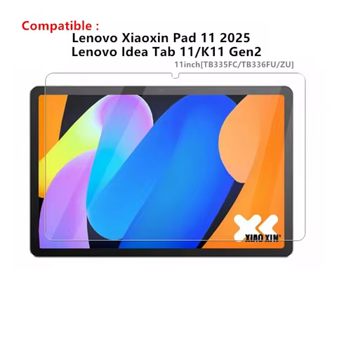 2Pcs For Lenovo Xiaoxin Pad 11 2025 Tempered Glass Film Idea Tab 11/K11 Gen2 Scratch Screen Protector TB335FC/TB336ZU/FU 11"Film