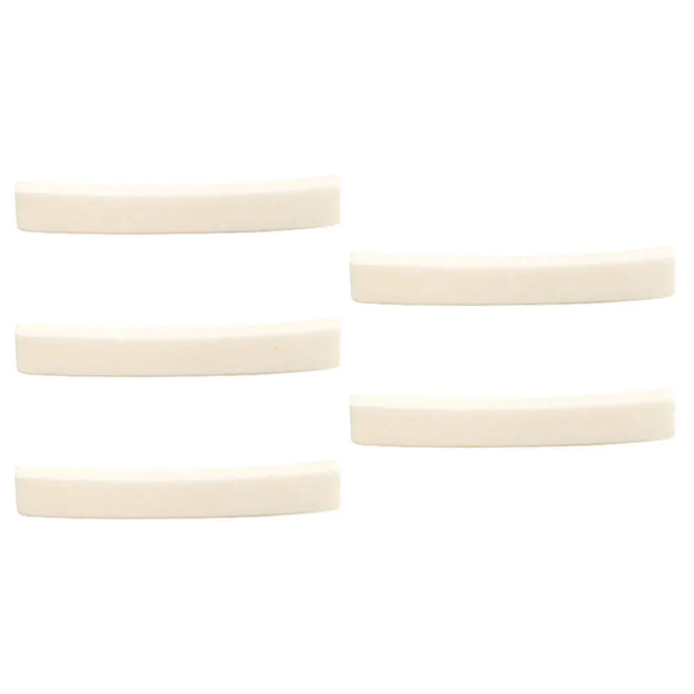 

5pcs Guitar Accessories Set with Bone Saddle Nut Bridge Tuner for Electric Bass Unique Curved Pillow Design Men Gift