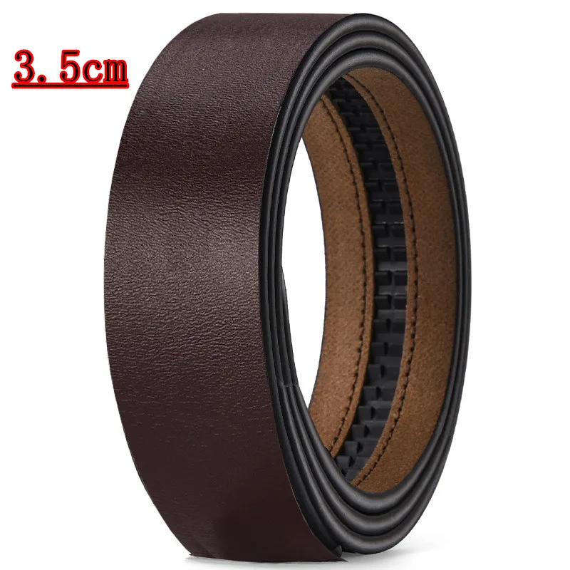 عالية الجودة حزام جلد الرجال التلقائي مشبك حزام دون مشبك حزام جلد الموضة للرجال لا مشبك 3.3 سنتيمتر 3.5 سنتيمتر 3.8 سنتيمتر #2