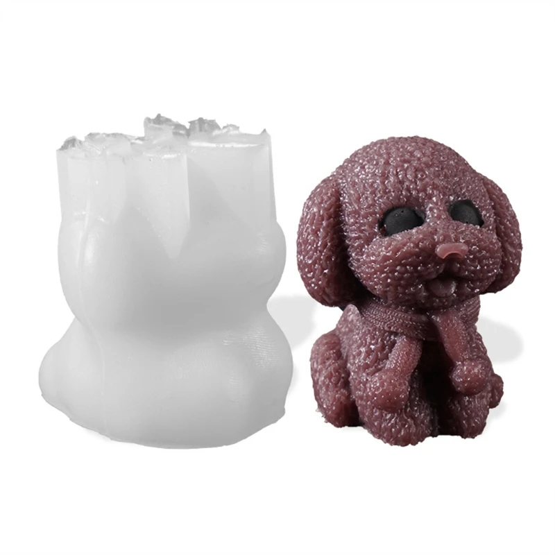 

Handicrafts Soap Resin Casting Mold Handmade 3D Animal for Doll Ice Ball Mold DIY Crafts Aroma Plaster Silicone M N0HE