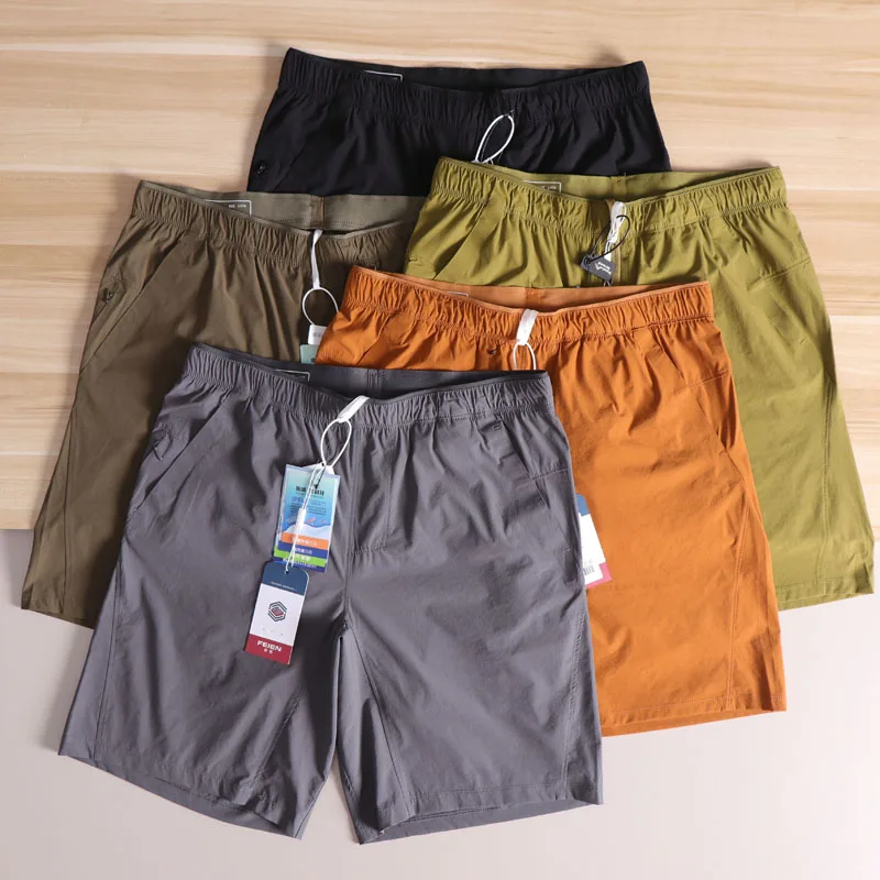 

Qui Dry Outdoor Mountain Climbing Men's orts Breathable Wear Resistant Water Proof 7 Inch Five Parts Pants Faionable Ur...
