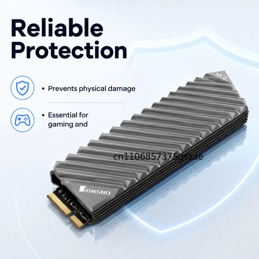 M.2 SSD NVMe Heat Sink M2 2280 Solid State Hard Disk Aluminum Heatsink Gasket with Silicone Thermal Pad PC Accessories