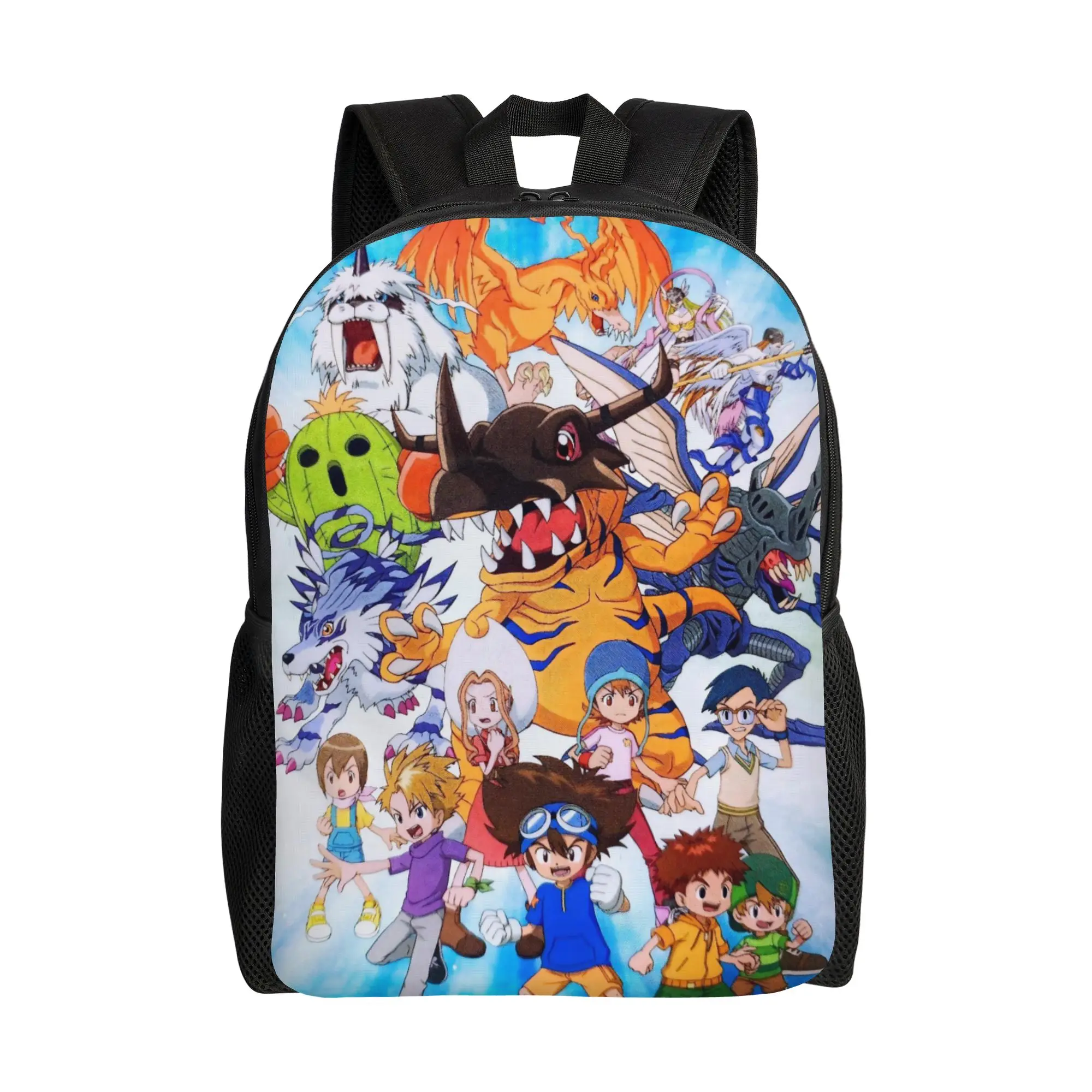 

Digimons Anime Backpack for Men Women Casual High School Hiking Travel Daypack Tentomon College Shoulder Bag Durable