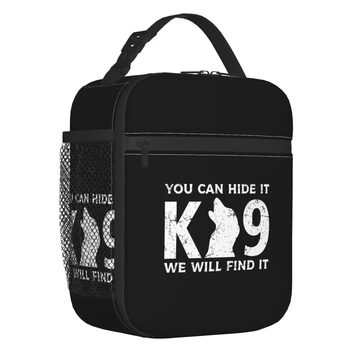 K9 You Can Hide It We Will Find It Insulated Lunch Tote Bag  Women Resuable Thermal Cooler Food Lunch Box Outdoor Camping Travel